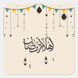 Bord Confetti Fyrkantigt Klistermärke