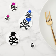 Bord Confetti Skull
