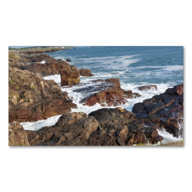 Bord de mer français en Vendée Magnetiska Visitkort (Framsida)