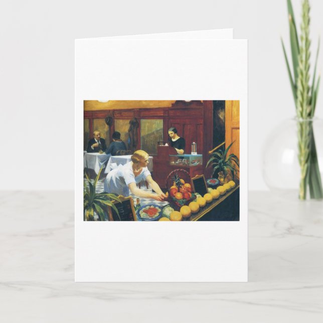 Bord för Dam - Edward Hopper Kort (Framsida)