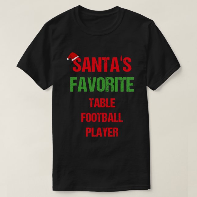 Bord fotbollsspelare Funny Pajama-julklapp T Shirt (Design framsida)