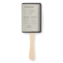 Bord i Innehåll Ceremony Fläkt-programmet