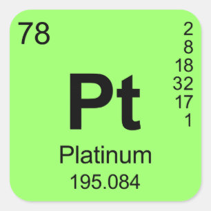Bord i Inslag (Platinum) Fyrkantigt Klistermärke