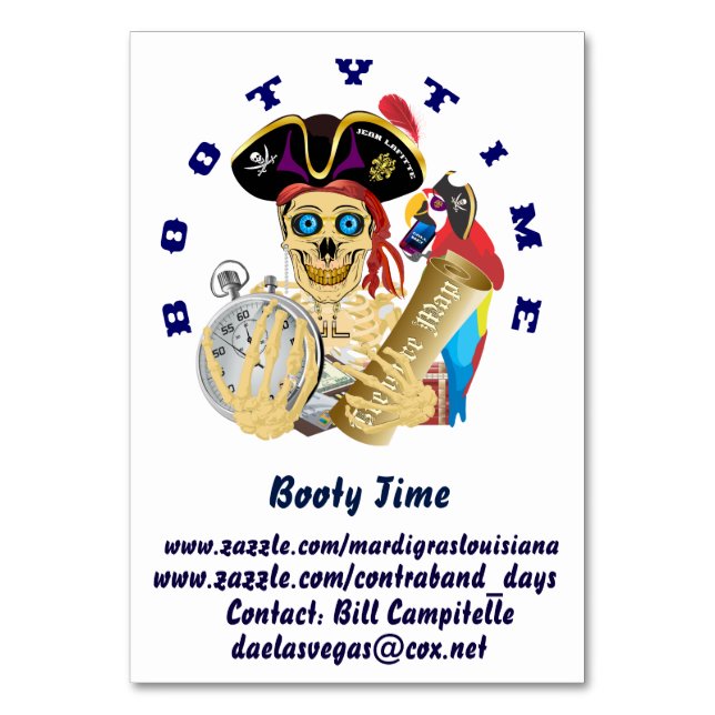 Bord-kort Bordsnummer (Baksidan)