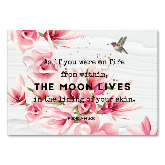 Bord-kort för Bröllop Bordsnummer (Framsidan)