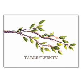 Bord-kort för Brushed Grenar Bordsnummer