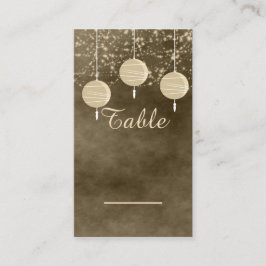 Bord-kort för elfenbensmönster placeringskort