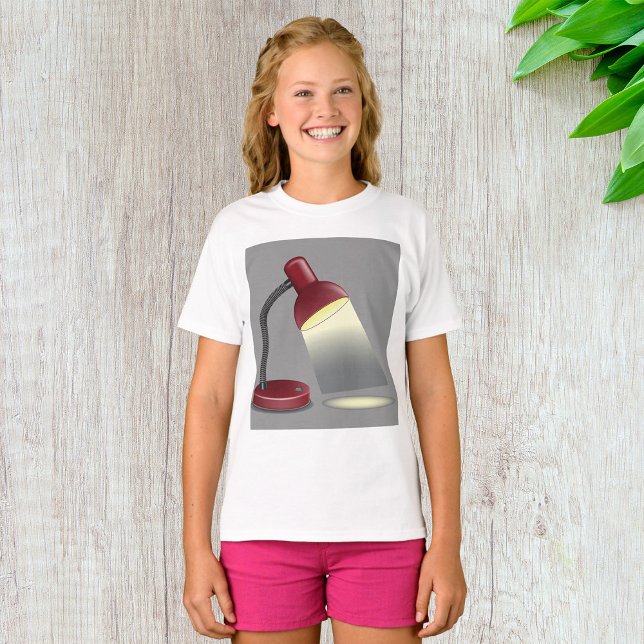 Bord Lamp Girls T-Shirt (Skapare uppladdad)