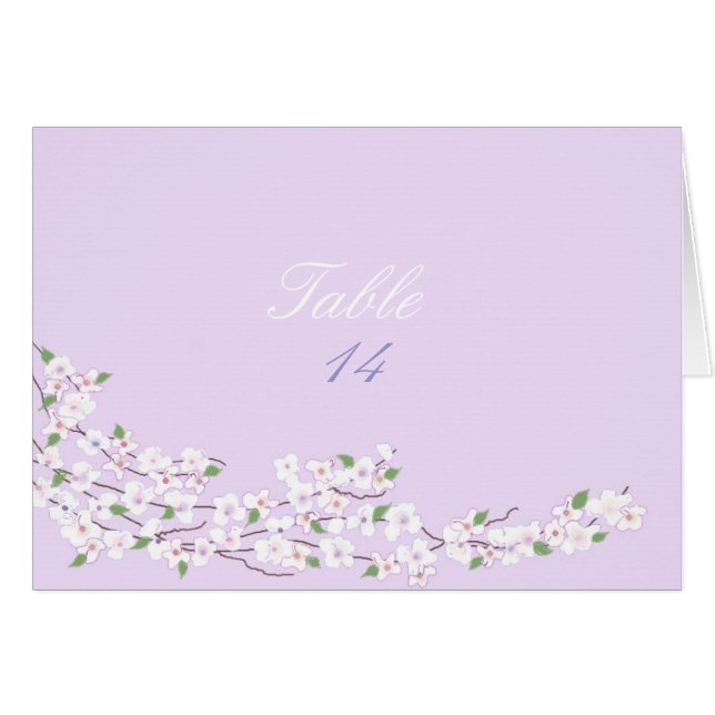 Bord Lila och vit OBS Kort (Framsidan Horizontal)