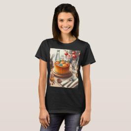 bord med kaka och vas med ägg på kakan t shirt