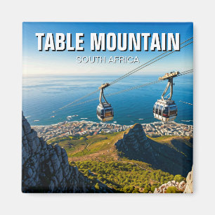 Bord Mountain Ariel Cableway South Afrika Magnet