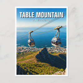 Bord Mountain Ariel Cableway South Afrika Vykort