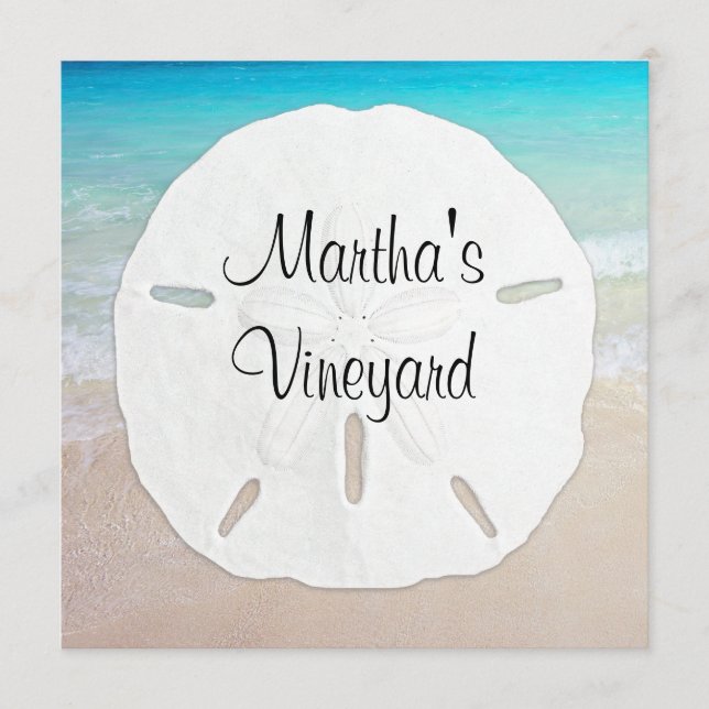 Bord Namn Sand Dollar Menu Seating Meny (Framsida)