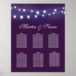 BORD PLANNER:s sittande magenta Poster