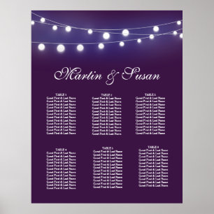 BORD PLANNER:s sittande magenta Poster