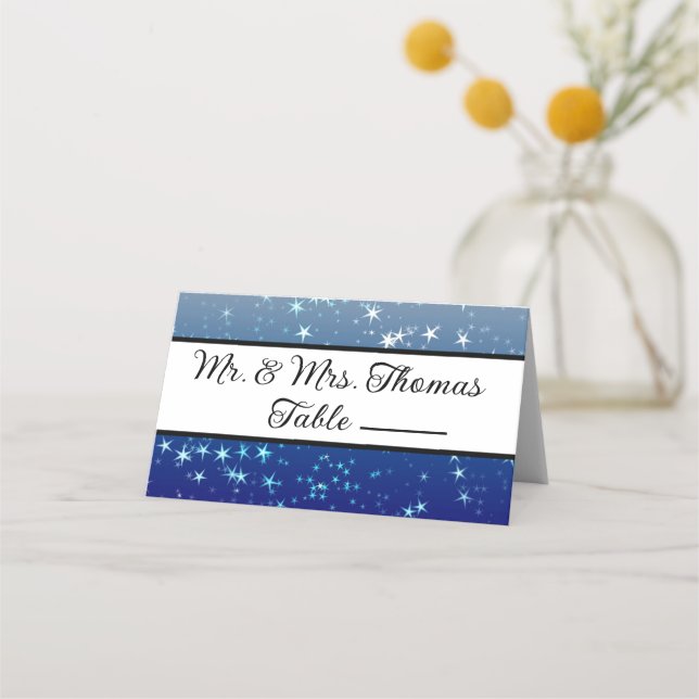 Bord-platskort, bröllop-platskort placeringskort (Framsida)