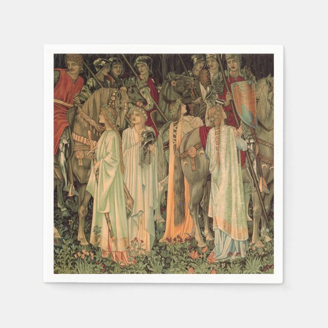 Bord-rundans medeltida kvällar pappersservett (Framsidan)