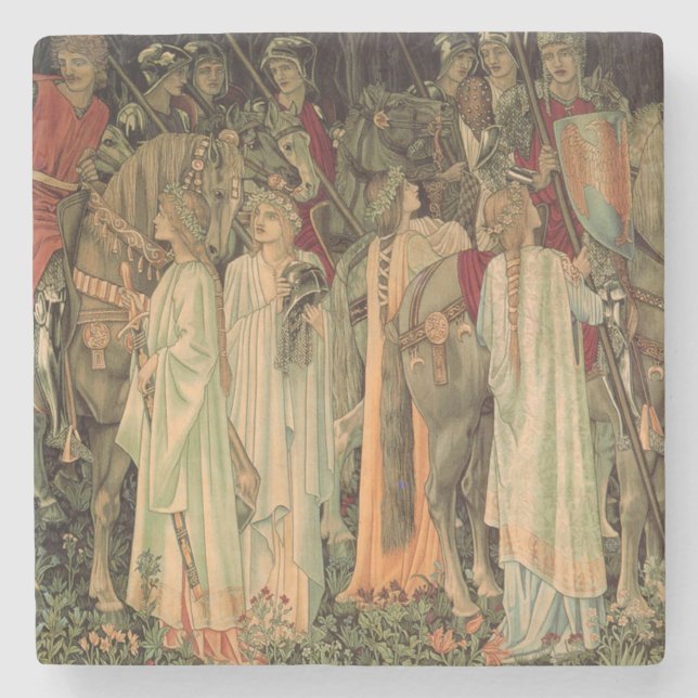 Bord-rundans medeltida kvällar stenunderlägg (Framsidan)