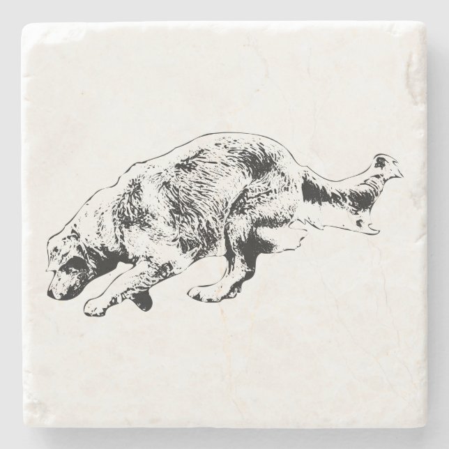 Bord Sprint: Ögonblicksbild av gulden Stenunderlägg (Framsidan)