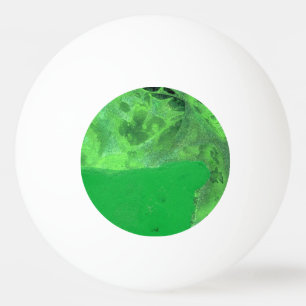 "Bord Sten grönt & red " Abstrakt Ping Pong Boll