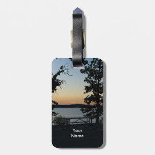 Bord Sten Silhouette Sunset Bagagebricka