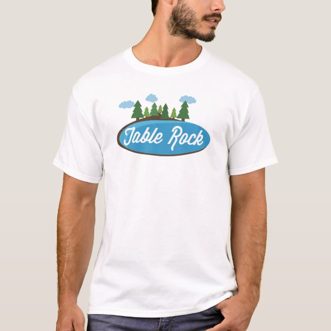 Bord Sten Sjö T-shirt - utmatningstyp (Framsida)