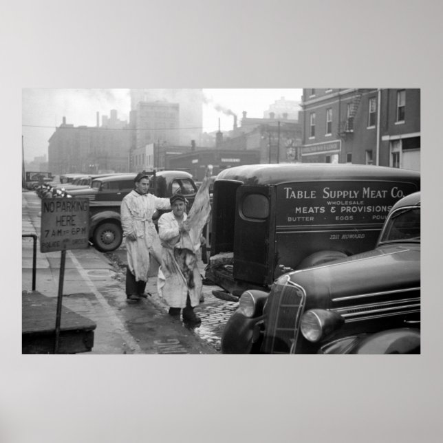 Bord Supply Kött Co., Omaha: 1938 Poster (Framsidan)