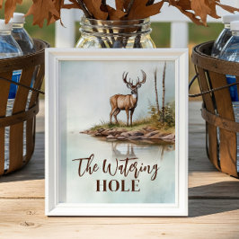 Bord-tecknet för jakt på Party i Hål Poster