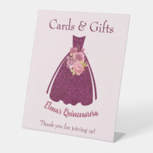 Bord-tecknet i Modern Quinceañera Glitter Gown Gif