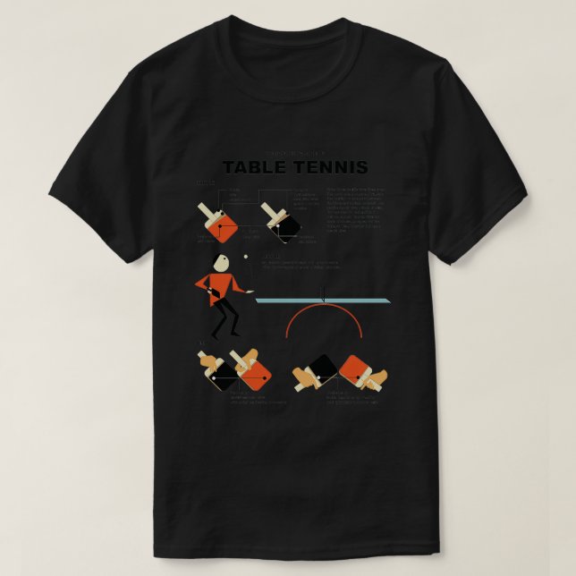 Bord Tennis 26 T Shirt (Design framsida)