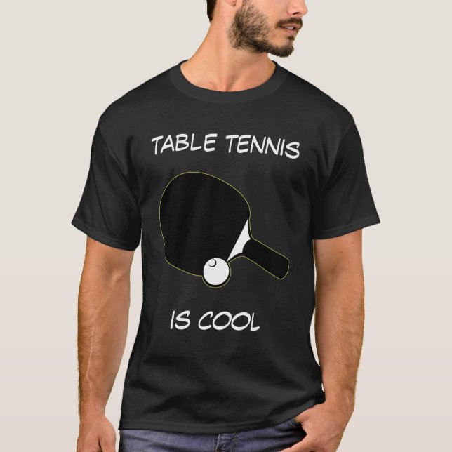 Bord tennis är Coola anpassade T-Shirt (Framsida)