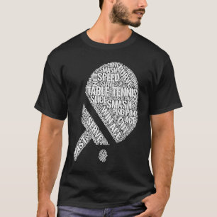 Bord Tennis Boll Ping Pong Clothes Manar Bord T Shirt