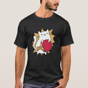 Bord Tennis Cat Sport Games Ping Pong Paddle T Shirt