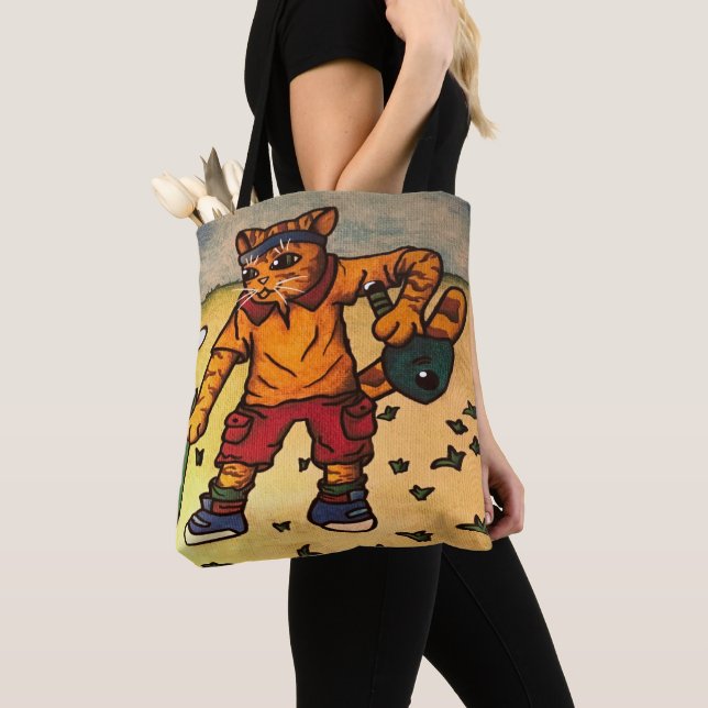 Bord Tennis Cat Tygkasse (Närbild)