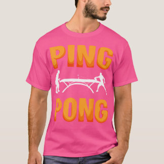 Bord Tennis Clothing Ping Pong Player Costume Pin T Shirt