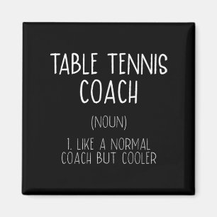 Bord Tennis Coach Definition Roligt Ping Pong Humo Magnet