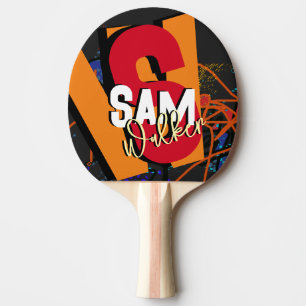 Bord Tennis Colorful Namn Pingisracket