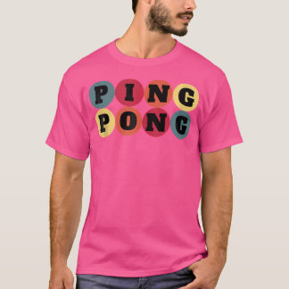 Bord Tennis design eller Vintage Ping Pong T Shirt