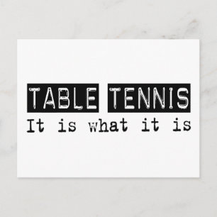Bord tennis Det är Vykort