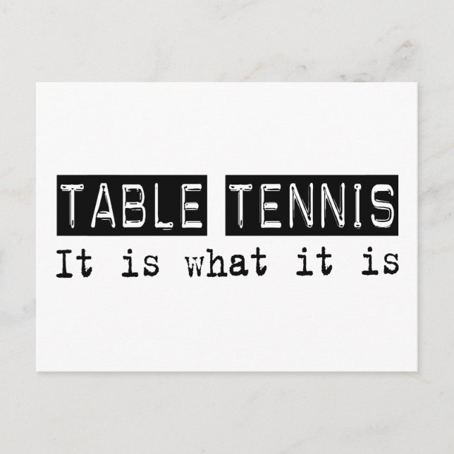 Bord tennis Det är Vykort (Framsida)