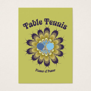 Bord Tennis Flower of Power Visitkort