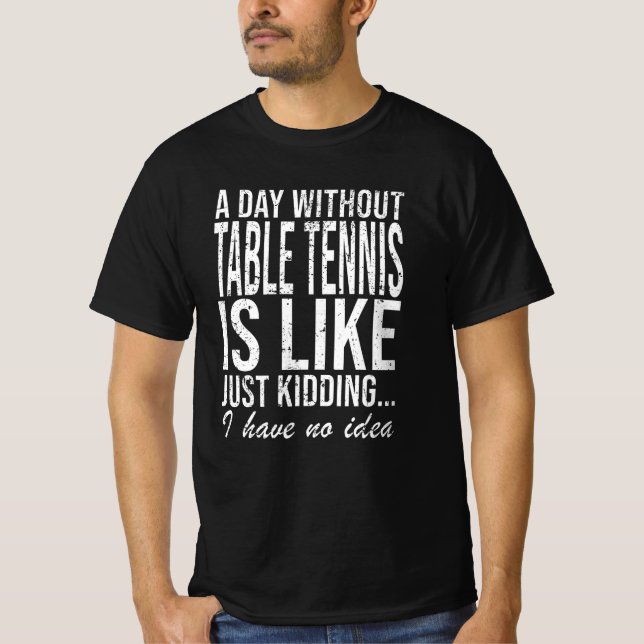Bord tennis Gift Idea Lutyft T Shirt (Framsida)