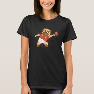 Bord Tennis Hund Pong Design Pingpong Outfit Hund T Shirt