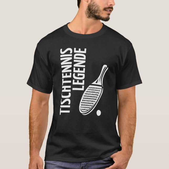 Bord Tennis Legend Pimple Bord Tennis Player Tab T Shirt (Framsida)