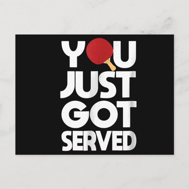 Bord Tennis Manar Butterfly Ping Pong Inbjudan Vykort (Framsida)