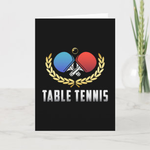 Bord Tennis Paddle Ping Pong Player Funny Gift Kort
