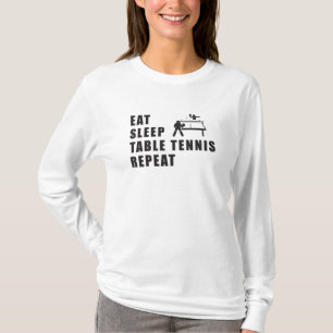 Bord Tennis Paddle Ping Pong Repeat Gift Idea T Shirt