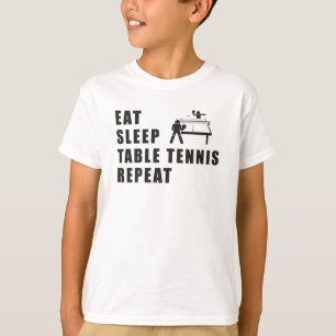 Bord Tennis Paddle Ping Pong Repeat Gift Idea T Shirt