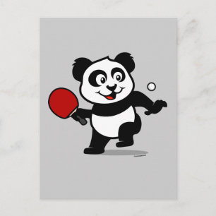 Bord Tennis Panda Vykort