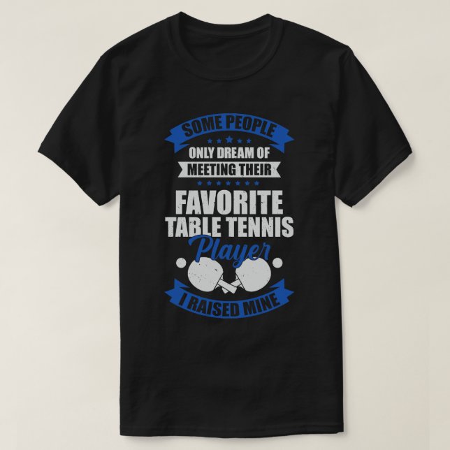 Bord Tennis Pappa Far Gift T Shirt (Design framsida)